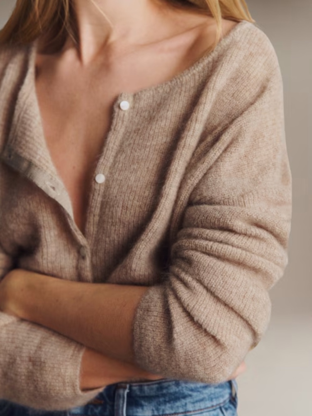 Sezane Gaspard in light beige
